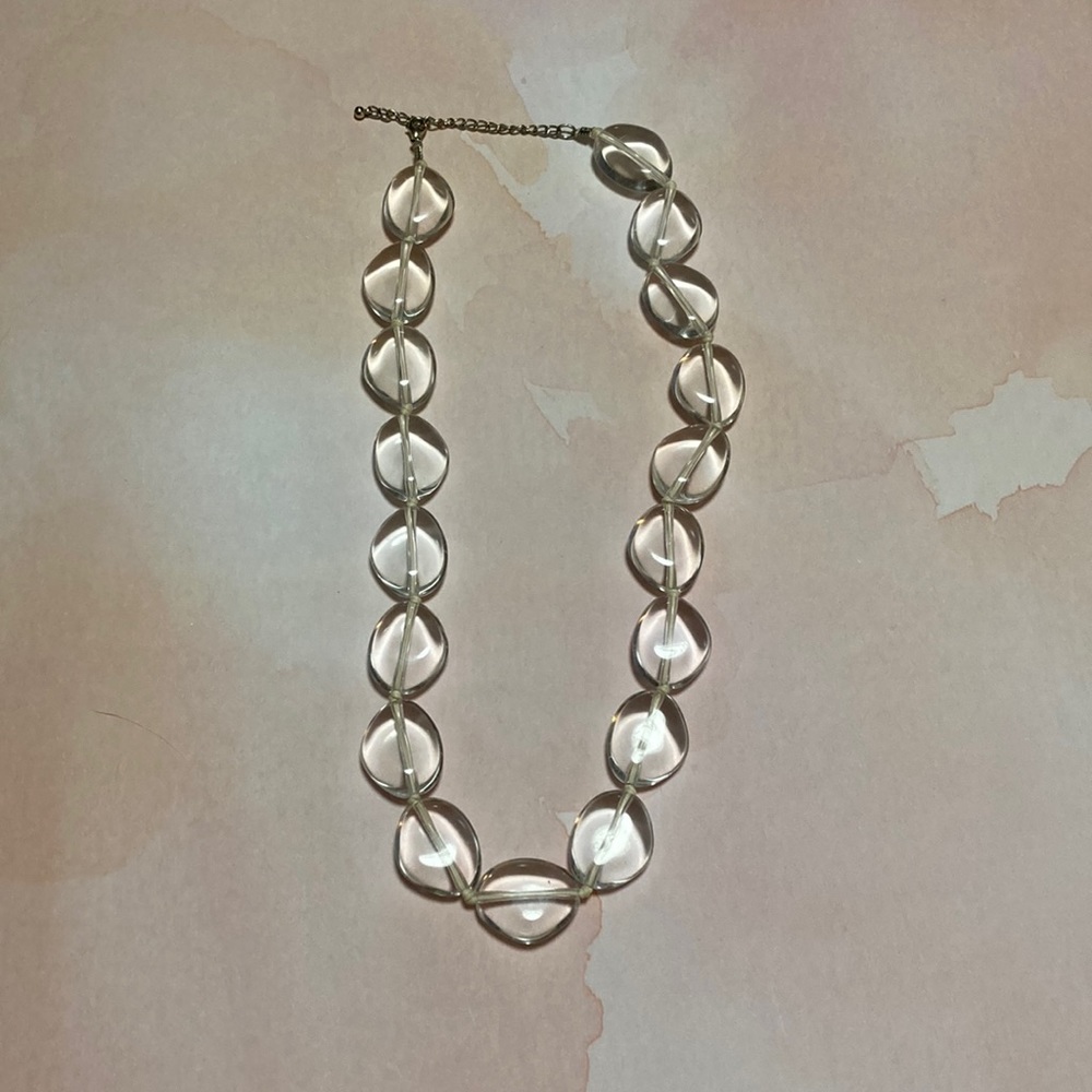Vintage crystal bead necklace